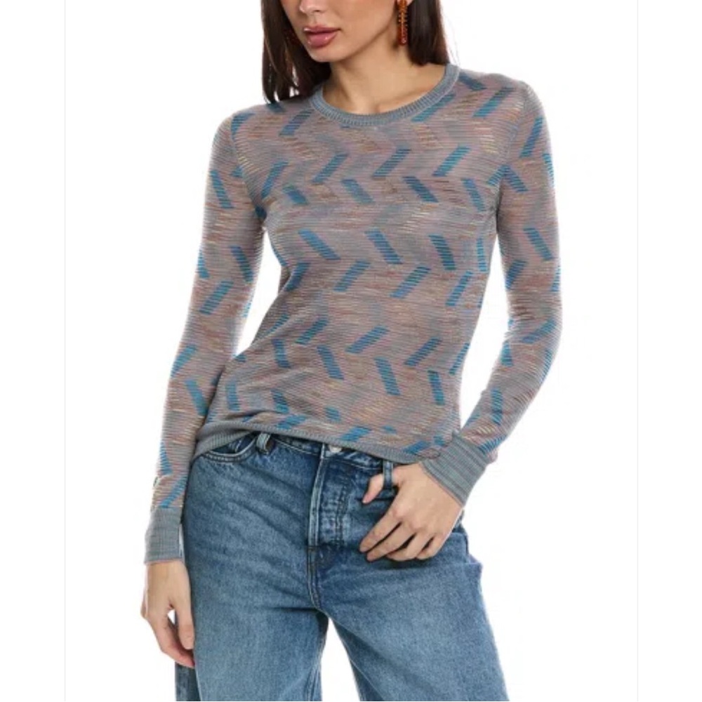 MISSONI Wool-blend Sweater In Blue